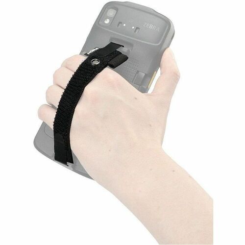 MOBILIS Einstellbar Handschlaufe - Loop Aufsatz - 20 mm Breite Länge - Schwarz - Elastisch, Velcro