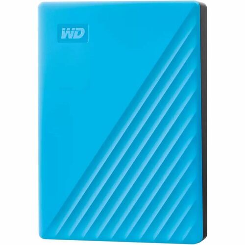 WD My Passport WDBR9S0060BBL-WESN 6 TB Portable Hard Drive - External - Blue - USB 3.2 (Gen 1) Micro-B - 256-bit AES Encry