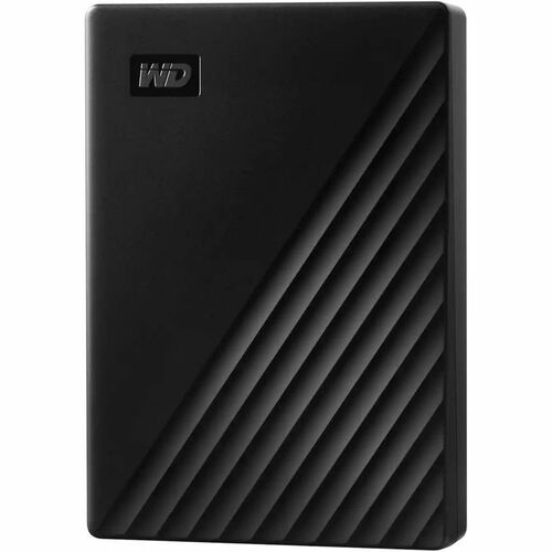 WD My Passport WDBR9S0060BBK-WESN 6 TB Portable Hard Drive - External - Black - USB 3.2 (Gen 1) Micro-B - 256-bit AES Encr