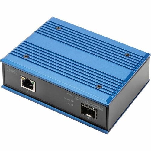 Digitus 10/100/1000 Base-TX to 1000 Base-FX Industrial Media Converter. Maximum data transfer rate: 1000 Mbit/s, Converter