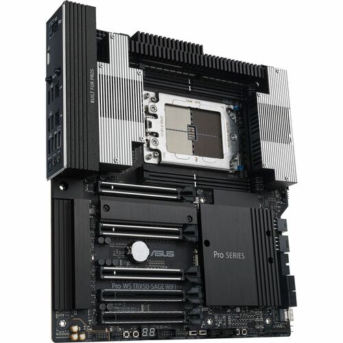 AMD TR5 CEB workstation motherboard, CPU and memory overclocking ready, robust 36 power-stage design, PCIe 5.0 x 16, PCIe 