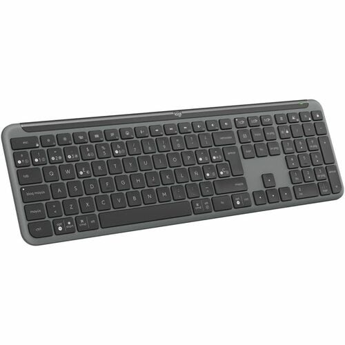Logitech Signature Slim K950 Keyboard - Wireless Connectivity - USB Type A Interface - Spanish - QWERTY Layout - Graphite 