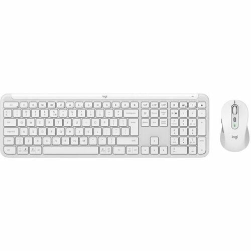 Logitech Signature Slim MK950 Keyboard & Mouse - QWERTY - Spanish - USB Type A Wireless Bluetooth 5.1 Keyboard - Keyboard/