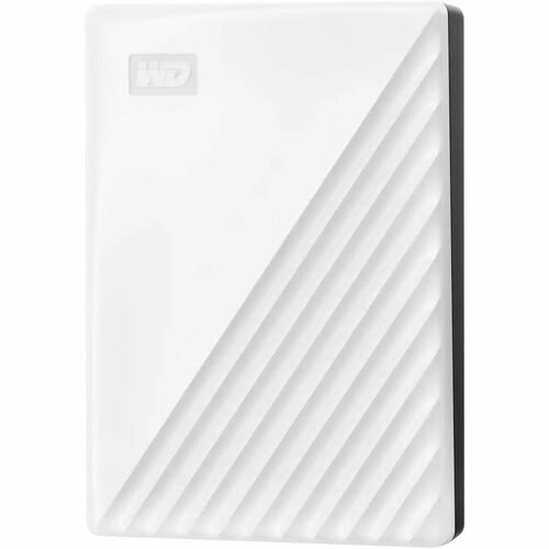 WD My Passport WDBR9S0060BWT-WESN 6 TB Portable Hard Drive - External - White - USB 3.2 (Gen 1) Micro-B - 256-bit AES Encr