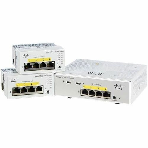 Cisco Catalyst CMICR-4PS 4 Portas Comutador Ethernet - Gigabit Ethernet - 1000Base-T, 1000Base-X - Recondicionado - 2 Cama