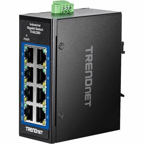 TRENDnet TI-GLC80 8 Ports Ethernet Switch - Gigabit Ethernet - 1000Base-T - 2 Layer Supported - 3.36 W Power Consumption -