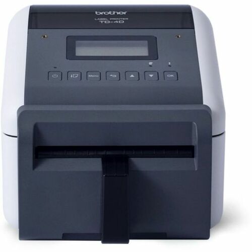 Brother TD-4550DNWBFC Desktop Direct Thermal Printer - Monochrome - Label Print - Fast Ethernet - USB - USB Host - Serial 