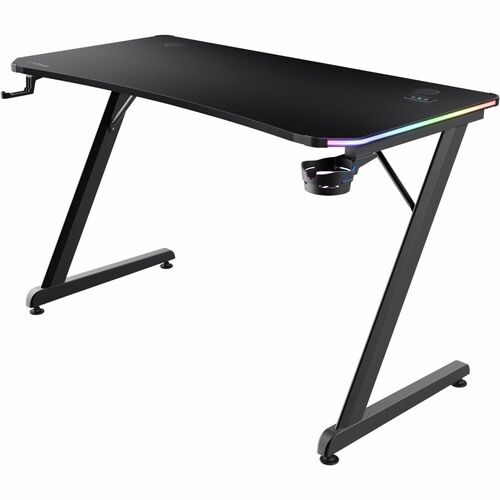 Trust Gaming Luminus GXT 709 Gaming-Tisch - Schwarz Top - 1200 mm Table Top Width x 600 mm Tischplatte Tiefe - 740 mm Höhe