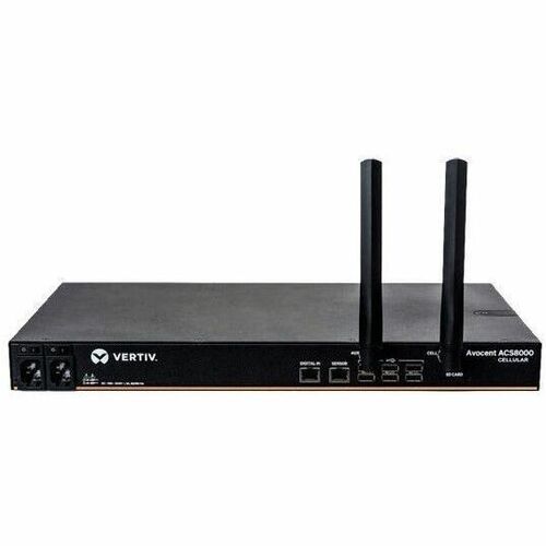 Vertiv AVOCENT ACS Device Server - 1 GB - DDR3L SDRAM - Twisted Pair, Optical Fiber - 2 Total Expansion Slot(s) - 2 x Netw