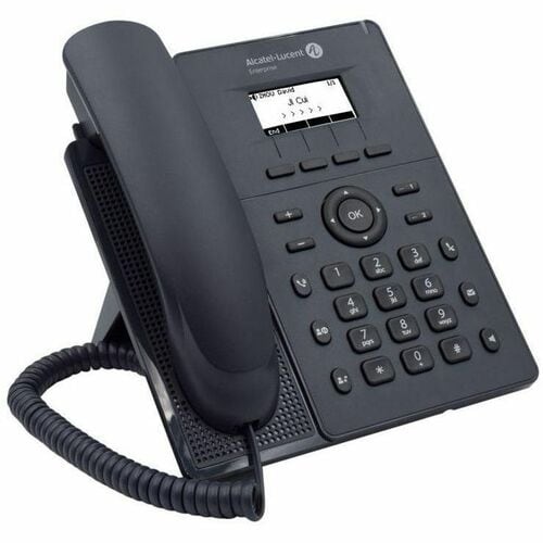 Alcatel-Lucent Halo IP Phone - Corded - Corded - Wall Mountable, Desktop - Black - VoIP - 5.8 cm (2.3") LCD - 2 x Network 