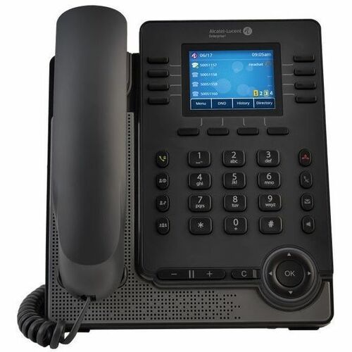 Alcatel-Lucent M5 IP Phone - Corded - Corded/Cordless - Bluetooth - Wall Mountable, Desktop - Grey - VoIP - 7.1 cm (2.8") 