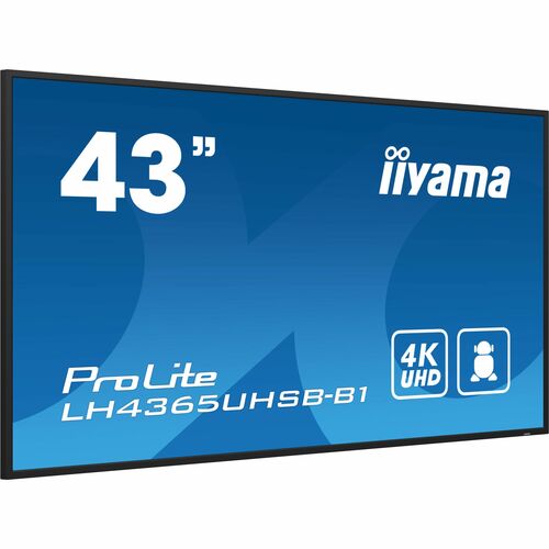 iiyama ProLite LH4365UHSB-B1 1092,20 mm LCD Digital-Signage-Display - 24 Stunden/7 Tage Betrieb - IPS-Technologie (In-Plan