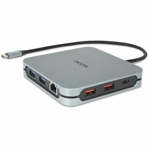 Dicota USB-Typ C Docking Station für Monitor, Notebook, Tablet-PC - 2 Unterstützte Displays - 4K @ 60Hz, 8K @ 30Hz - 3840 