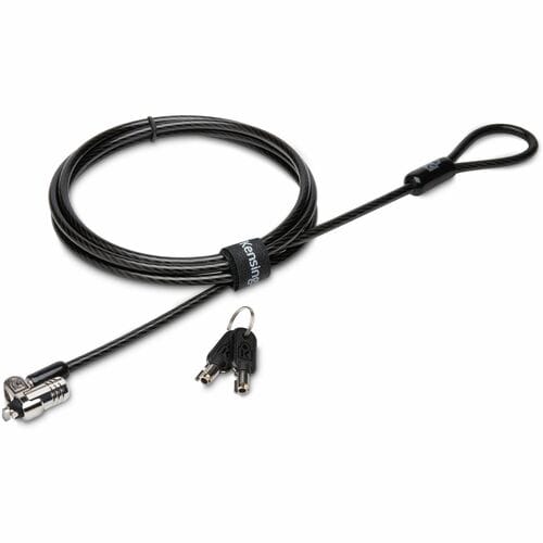 Kensington MicroSaver 2.0 Keyed Laptop Lock - Master Keyed On Demand - TAA - 6 ft Cable - Patented T-bar/Key Lock - Carbon