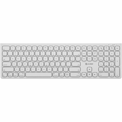 Alogic Echelon USB-C Rechargeable Wireless Keyboard for macOS - Wireless Connectivity - Bluetooth - 5 - 32.81 ft - 109 Key