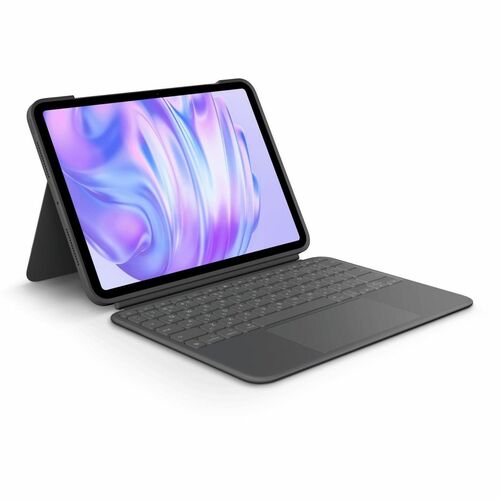 Logitech Combo Touch Tastatur/Cover (Folie) für 27,9 cm (11 Zoll) Apple iPad Pro 11 (2024) Tablet - Schweizerisch Tastatur
