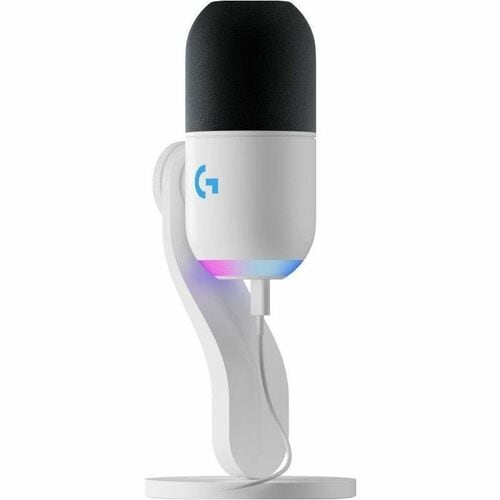 Microphone pour Jeux, Diffusion en continu, Broadcasting Logitech G Yeti GX - Filaire - Dynamique - Blanc - 2 m - 60 Hz à 