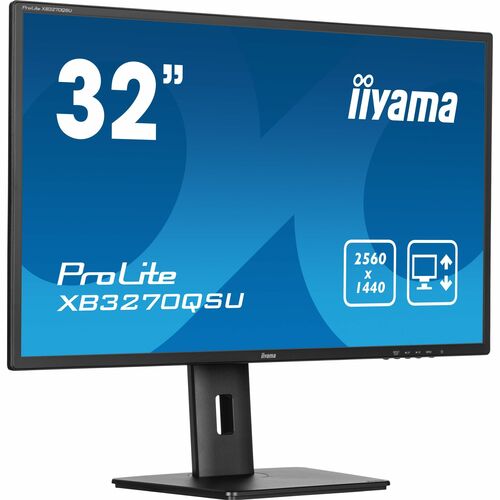 iiyama ProLite XB3270QSU-B1 32" Class WQHD LED Monitor - 16:9 - Matte Black - 80 cm (31.5") Viewable - In-plane Switching 
