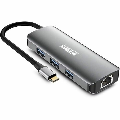Urban Factory HUBEE USB Type C Docking Station for Smartphone, Desktop PC, Tablet PC, Notebook - Space Gray - 4K UHD - 384