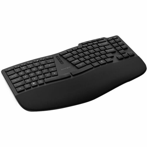 Kensington Pro Fit Ergo KB675 EQ TKL Rechargeable Keyboard - Wireless Connectivity - Bluetooth - Tenkeyless - 32.81 ft - 2