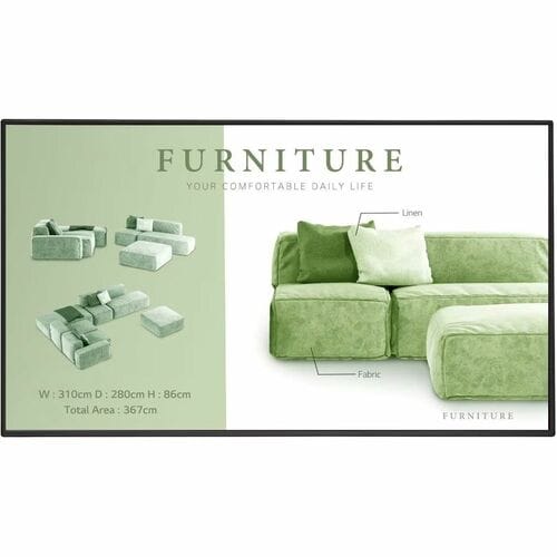 LG 43UM5N-E UHD Signage Display - 43" LCD - In-plane Switching (IPS) Technology - 24 Hours/7 Days Operation - 3840 x 2160 