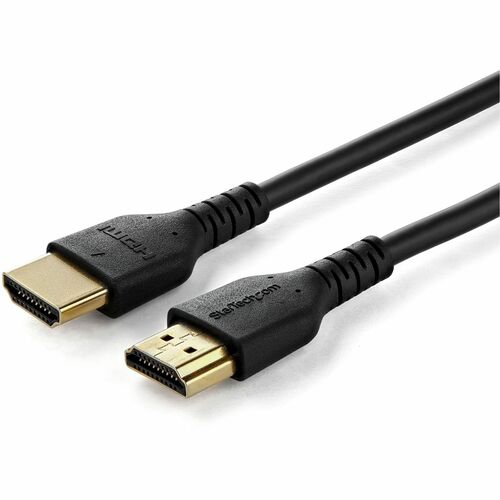 StarTech.com 5ft (1.5m) Slim HDMI 2.0 Cable, Flexible Premium HDMI Cord with Ethernet, 4K 60Hz HDR10, Aramid Fiber with TP