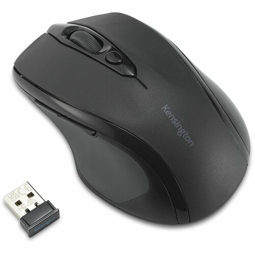 Kensington Pro Fit MY310 EQ Mid Size Mouse - Radio Frequency - Optical - Wireless - 1600 dpi - Scroll Wheel - 1 Year Batte
