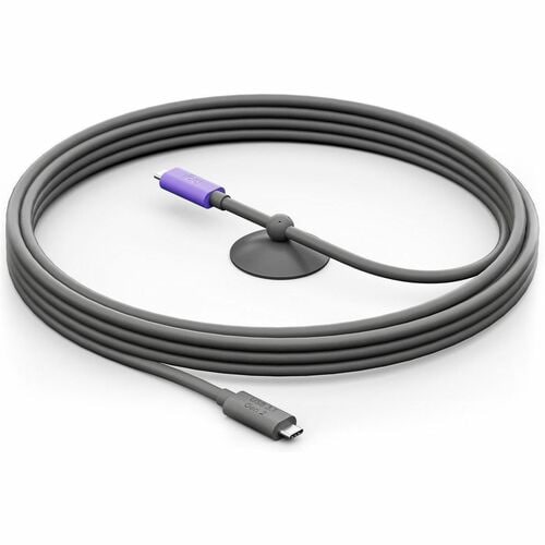 Câble pour transfert de données Logitech - 5 m USB-C - Cable for Caméra de Vidéoconférence, Ordinateur Portable - 1er bout