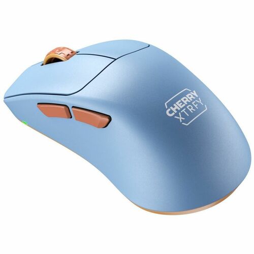 CHERRY XTRFY CX-M68W-BLUE Gaming-Maus - Funkfrequenz - USB-Typ C - Blau - Kabel/Drahtlos - 2,40 GHz - wiederaufladbar - 26