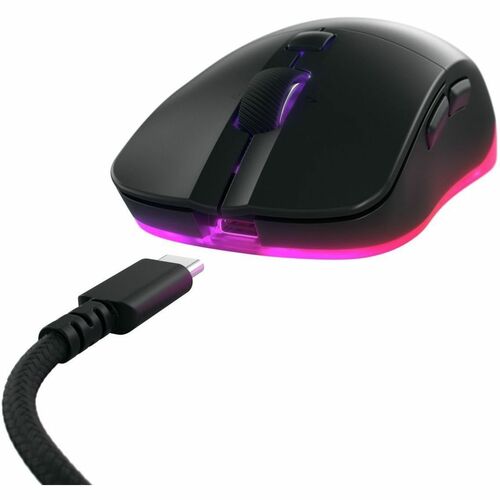 Mouse di gioco CHERRY XTRFY JW-5000-2 - Bluetooth - USB Tipo C - Nero - Cavo/Wireless - 2,40 GHz - 12000 dpi - Rotella Di 