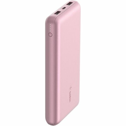 Belkin BoostCharge Power Bank - Pink - For Smartphone, iPhone - 20000 mAh - 15 W - 3 x USB - Pink