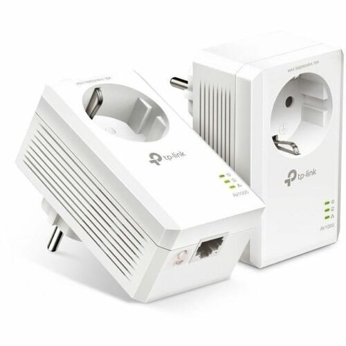 Adaptateur de réseau powerLine - TP-Link TL-PA7019P KIT - 2 - Réseau (RJ-45) - 1000 Mbit/s PowerLine - 300 m Distance tolé