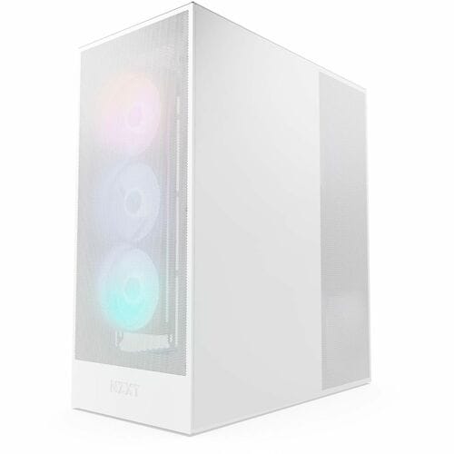 NZXT H7 Flow CM-H72FW-R1 Computer Case - ATX Motherboard Supported - Mid-tower - Galvanized Cold Rolled Steel (SGCC), Temp