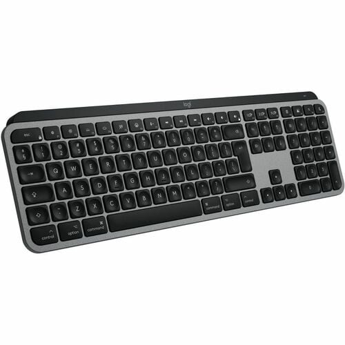 Logitech MX Keys S Keyboard - Full-size - Wireless Connectivity - USB Interface - English (US) - QWERTY Layout - Space Gra