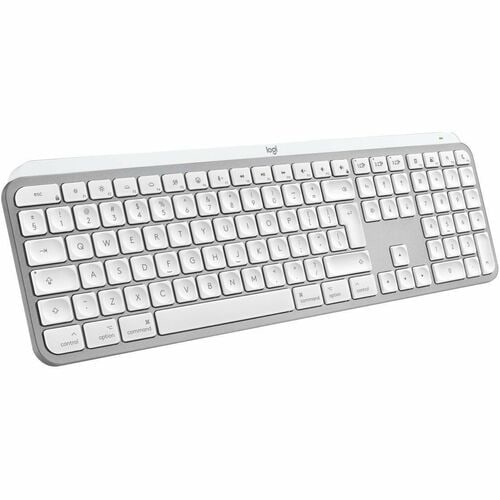Logitech MX Keys S Keyboard - Full-size - Wireless Connectivity - English (US) - QWERTY Layout - Pale Gray - Membrane/Scis