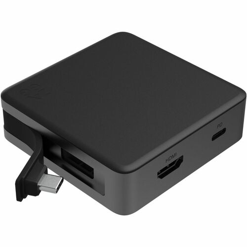 ZAGG Pro Connect USB Type C Docking Station for Notebook, Workstation, Flash Drive - Charging Capability - Black, Silver -