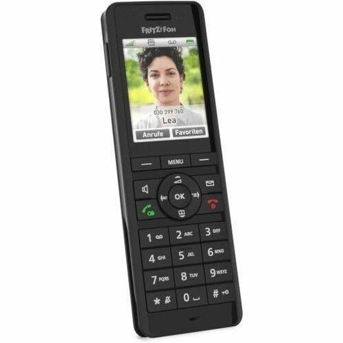 FRITZ! FRITZ!Fon X6 DECT 7 kHz Cordless Phone - Desktop - Black - Cordless - Cordless - 300 m Range - 1 x Handset - Speake