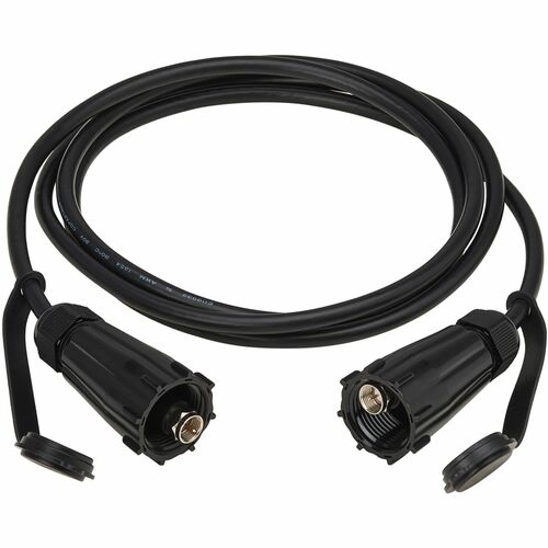 Eaton Tripp Lite Series Rigid Industrial RF Coaxial Cable (M/M) - IP68, F-Type Connectors, 10 ft. (3.1 m), Black - 10 ft C