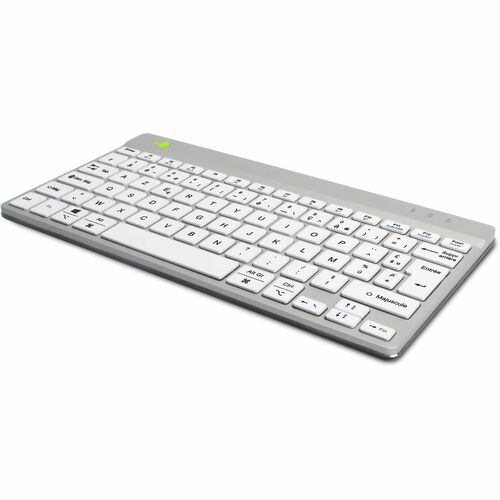 R-Go Compact Break Keyboard - Compact - Wireless Connectivity - USB Type C Interface - French - AZERTY Layout - White - Sc