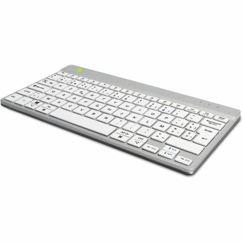 R-Go Compact Break Keyboard - Compact - Wireless Connectivity - USB Type C Interface - Belgian - AZERTY Layout - White - S