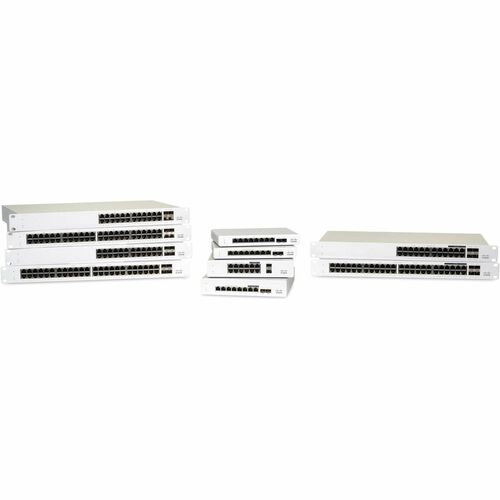 Meraki MS MS130-8P-I-HW 8 Ports Manageable Ethernet Switch - Gigabit Ethernet - 10/100/1000Base-T, 1000Base-X - White - 2 