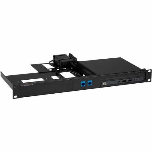 RACKMOUNT.IT HP Mini Series - For Rack, Computer, Power Supply - 1U Rack Height - Rack-mountable - Jet Black
