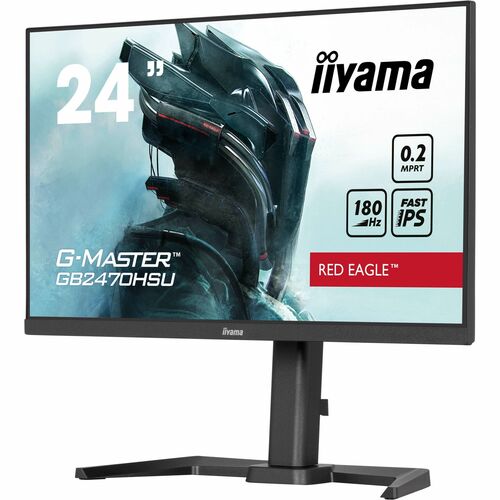 iiyama G-MASTER Red Eagle GB2470HSU-B6 24 Zoll Class Full HD LED-Monitor - 16:9 Format - Mattschwarz - 60,5 cm (23,8 Zoll)