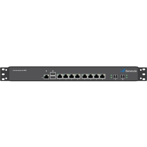 Server load balancer Barracuda 642 - 8 x Rete (RJ-45) - Coppia incrociata, Fibra ottica - 10 Gigabit Ethernet - 10 Gbit/s 