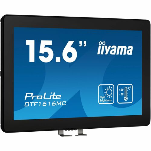 iiyama ProLite OTF1616MC-B1 16 Zoll Class LED-Touchscreen-Monitor - 16:9 Format - 25 ms Reaktionszeit - 39,6 cm (15,6 Zoll