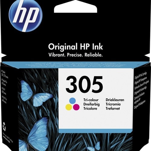 HP 305 Original Inkjet Ink Cartridge - Tri-colour Pack - 100 Pages