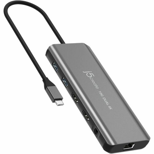 j5create Mini Dock JCD398 USB-Typ C Docking Station für Festplatte, Kamera, Flash-Laufwerk, Kopfhörer, Tablet, Webcam, Tas
