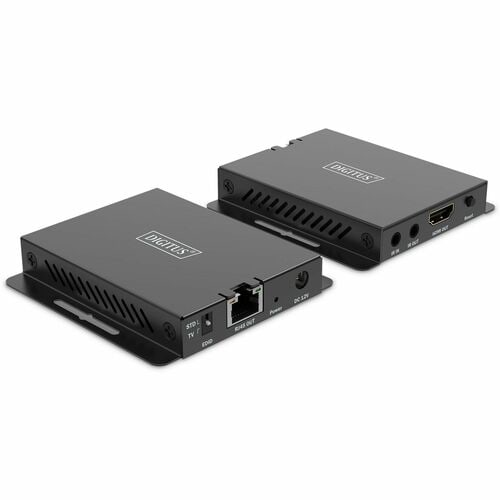 Digitus Video-Extender-Transmitter/Receiver - Verkabelt - 40 m Reichweite - 2 x Netzwerk (RJ-45) - 1 x HDMI Ein - 1 x HDMI