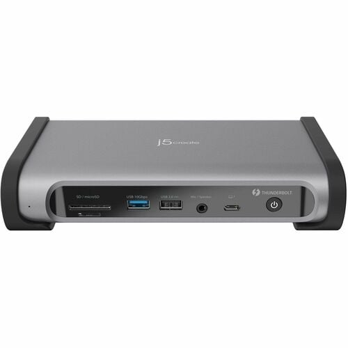 j5create JTD568 raio 4 Estação de ancoragem para Smartphone, Monitor, Leitor de cartão de memória, Notebook - Capacidade d