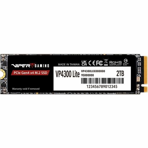 VIPER VP4300 Lite 2 TB Solid State Drive - M.2 2280 Internal - PCI Express NVMe (PCI Express NVMe 4.0 x4) - Gaming Console